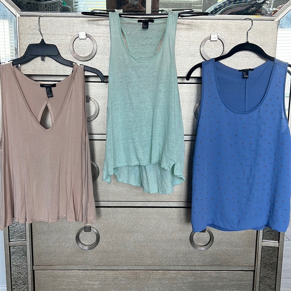 Three forever 21 tank tops !